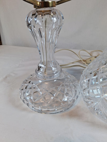 Waterford Crystal Electric Hurrican Lamp, Excellent Condition!!