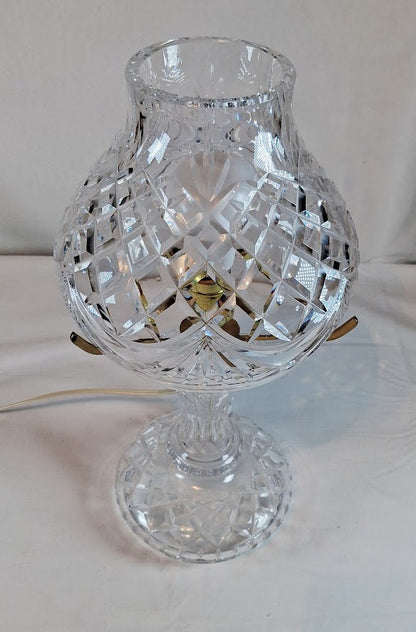 Waterford Crystal Electric Hurrican Lamp, Excellent Condition!!