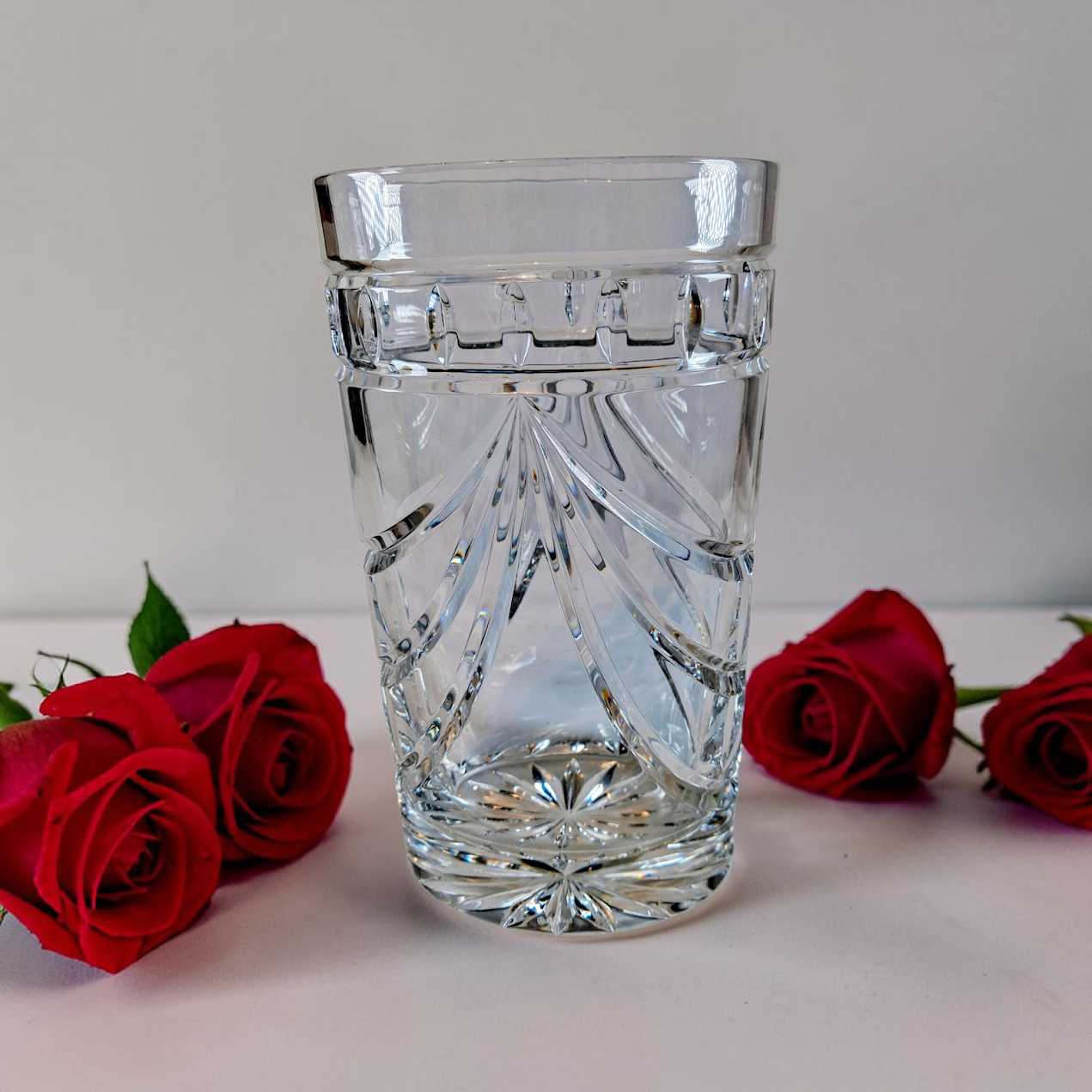 Waterford Crystal Vase, Large in size, 10" tall, Excellent!!