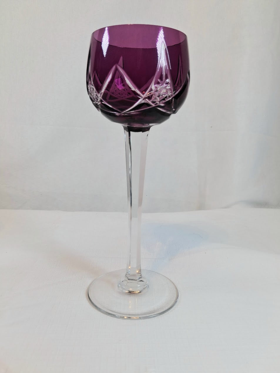 Vintage Amethyst Crystal Stemware, Made in France, Stunning!!