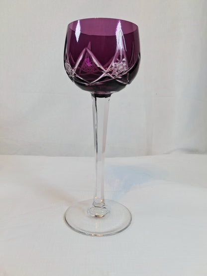 Vintage Amethyst Crystal Stemware, Made in France, Stunning!!