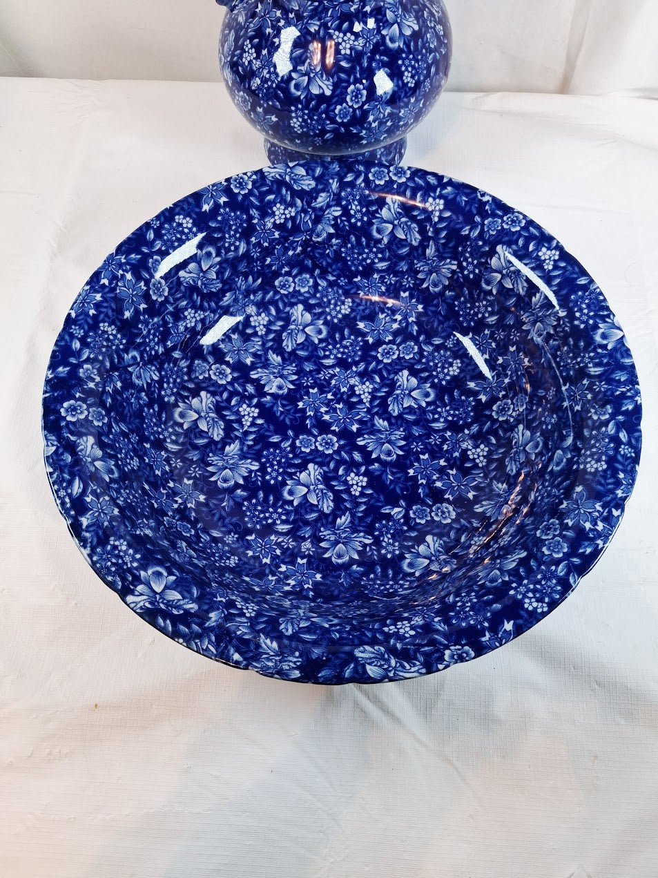 Vintage Victoria Ware Ironstone Pitcher and Basin Set, Stunning!! Excellent!