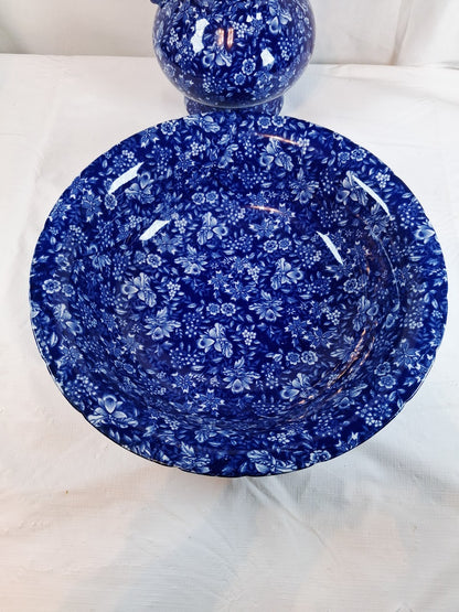 Vintage Victoria Ware Ironstone Pitcher and Basin Set, Stunning!! Excellent!