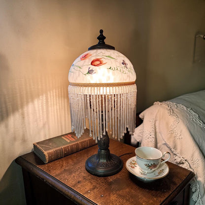 Antique Victorian Style Boudoir Lamp