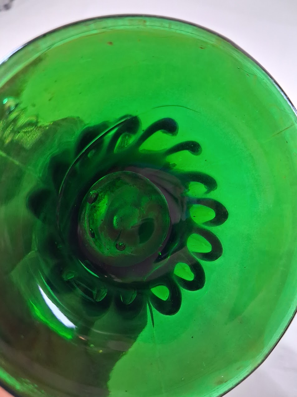 Antique Fenton Carnival Glass Swung Vase, Stunning!