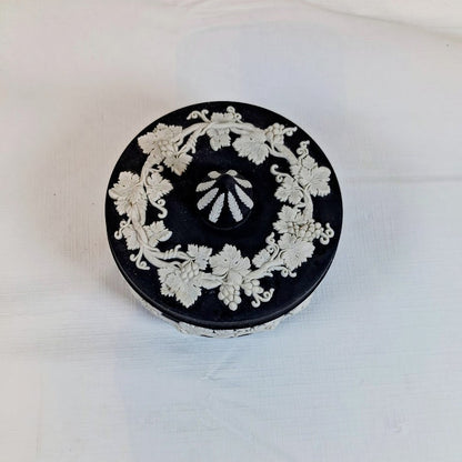 Black Jasperware Trinket box "Large Carousel”