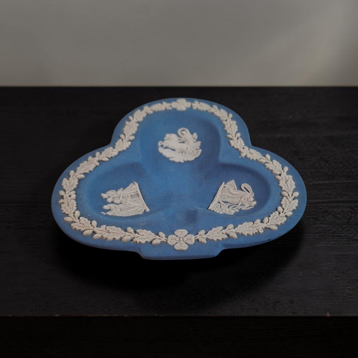 Vintage Wedgwood Jasperware Clover Trinket Dish