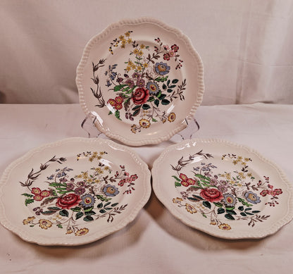 Copeland Spode Dinner Plates, Set of Three, Romney Design, Great!!