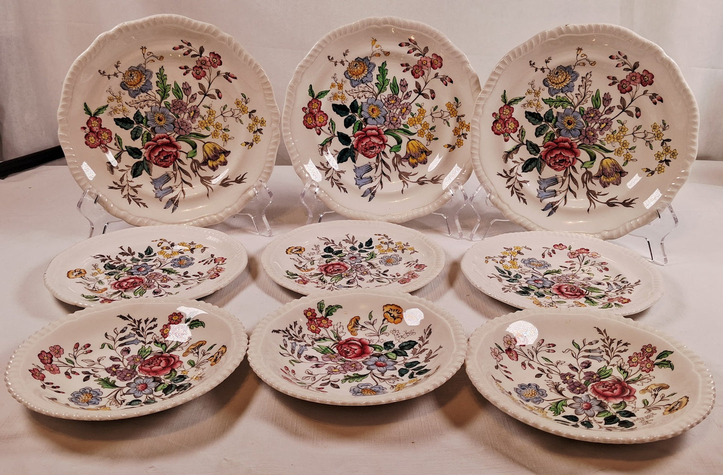 Copeland Spode 9 piece set of damaged plates DISCOUNTED (SEE PHOTOS)