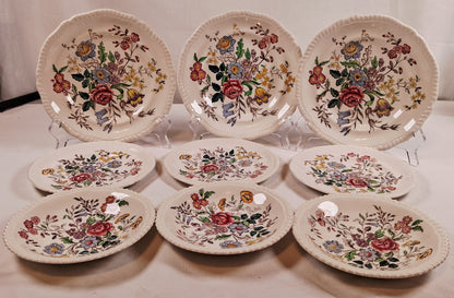 Copeland Spode 9 piece set of damaged plates DISCOUNTED (SEE PHOTOS)
