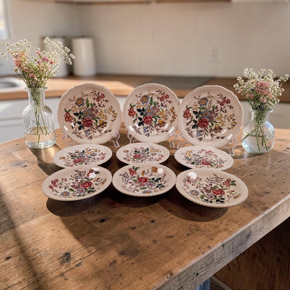 Copeland Spode 9 piece set of damaged plates DISCOUNTED (SEE PHOTOS)