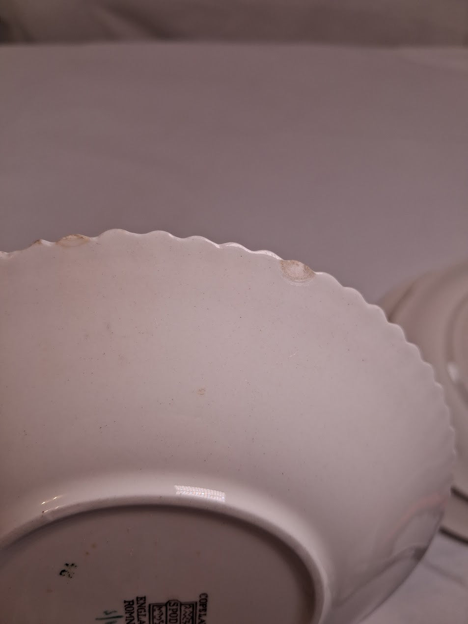 Copeland Spode 9 piece set of damaged plates DISCOUNTED (SEE PHOTOS)