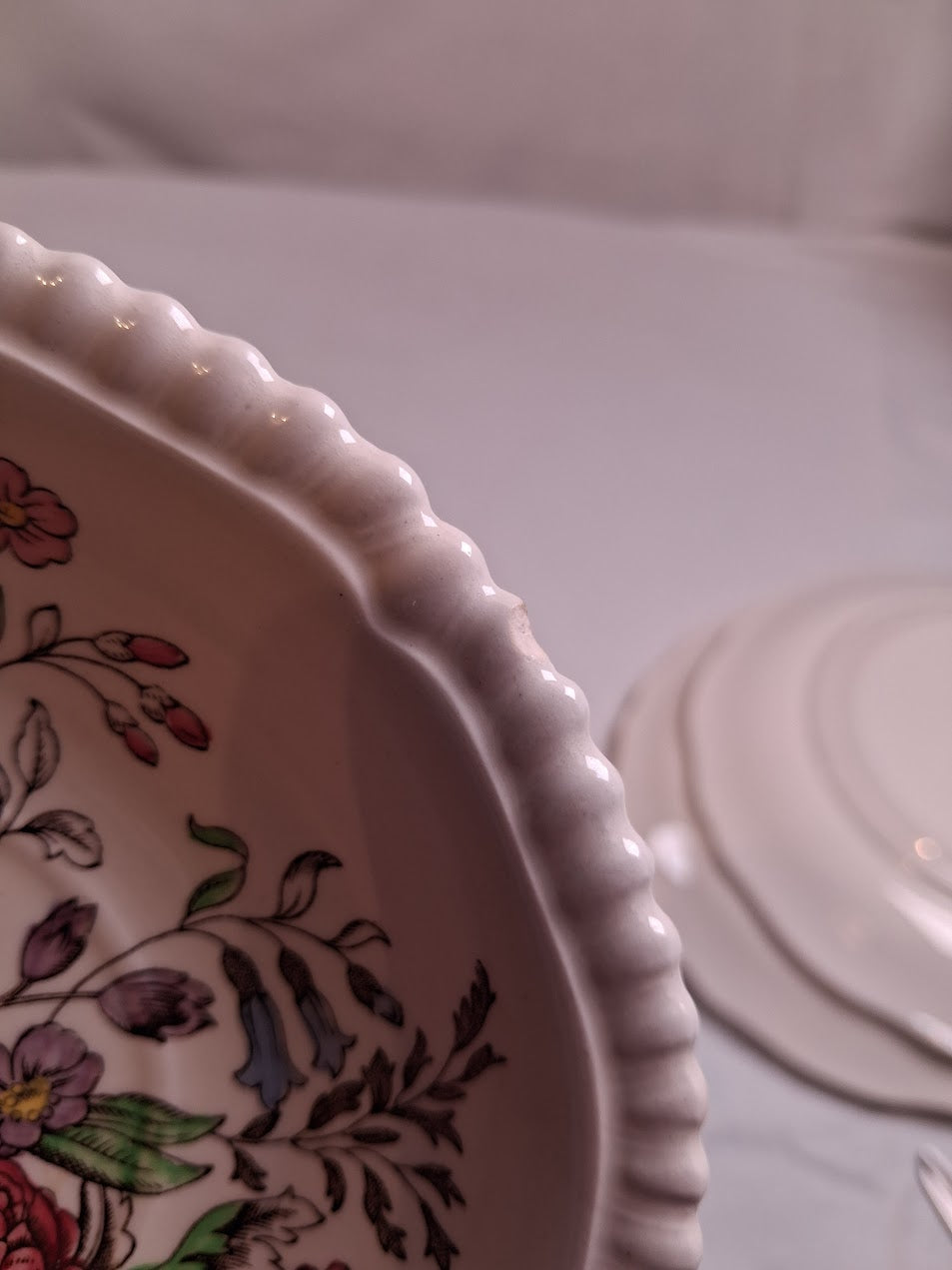 Copeland Spode 9 piece set of damaged plates DISCOUNTED (SEE PHOTOS)