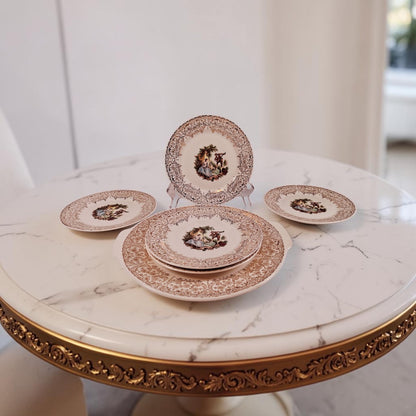 Vintage Triumph American Limoges 6 piece Cake serving Set, Beautiful!