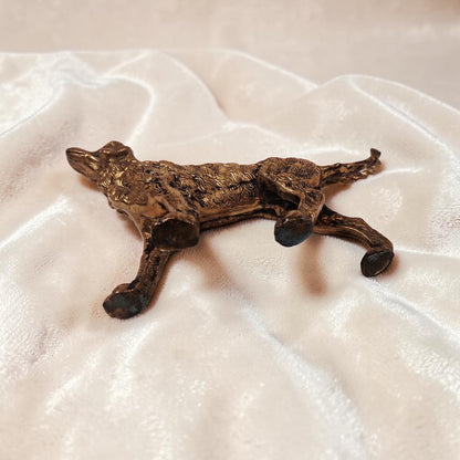 Large Brass Irish Setter Statue, 10" in length, Just Gorgeous