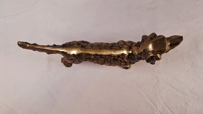Large Brass Irish Setter Statue, 10" in length, Just Gorgeous