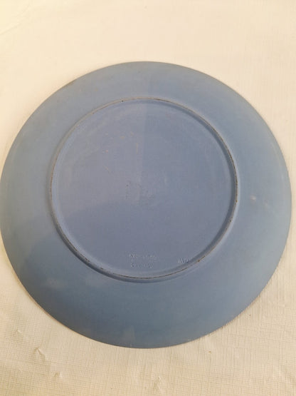 Vintage Wedgwood Blue Jasperware 1973 Christmas Plate