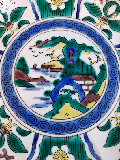 Antique Kutani Plates, Set of 6, Beautiful