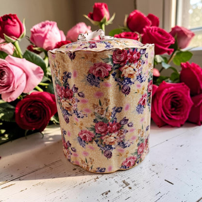 Vintage English Chintz Jar from Royal Cotswolds by Godinger, Love it!