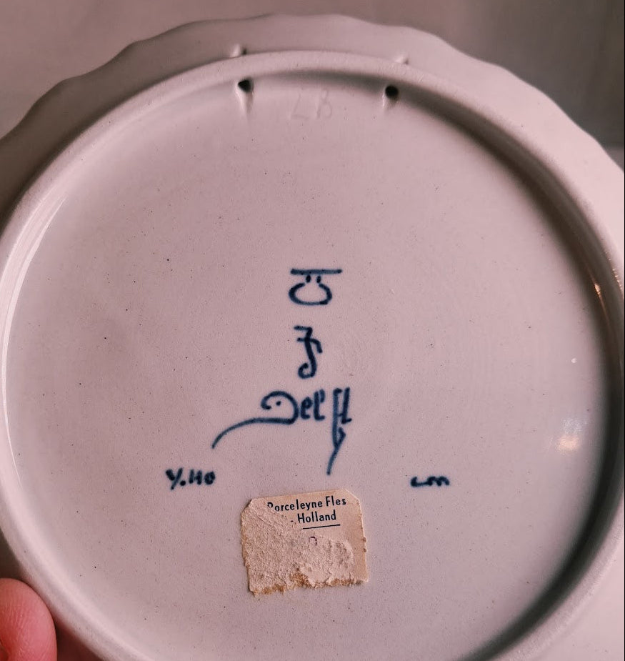 Royal Delft Sail Boat Wall Plate