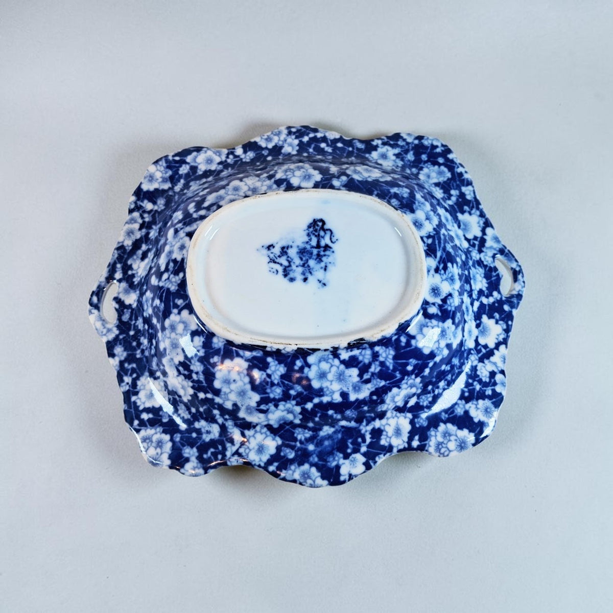 Victoria Ware Ironstone "Blue Calico" platter, Just Beautiful!