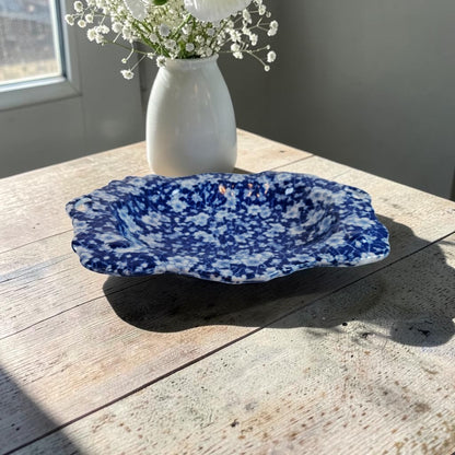Victoria Ware Ironstone "Blue Calico" platter, Just Beautiful!