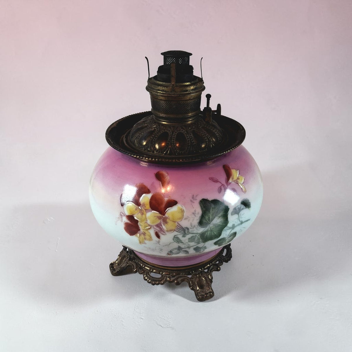 Stunning Oil Lamp by Royal Pume & Atwood from the 1800's