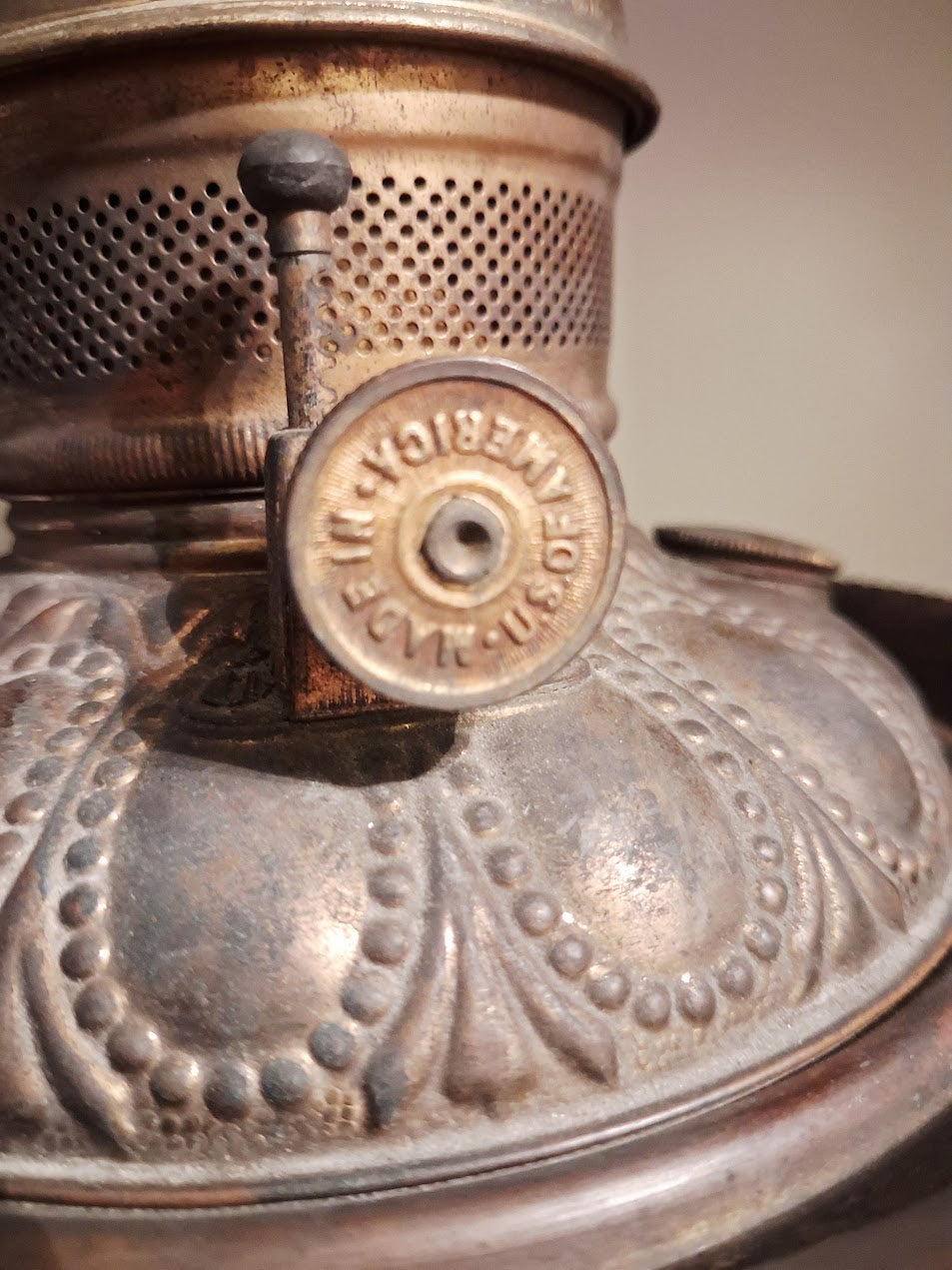 Stunning Oil Lamp by Royal Pume & Atwood from the 1800's