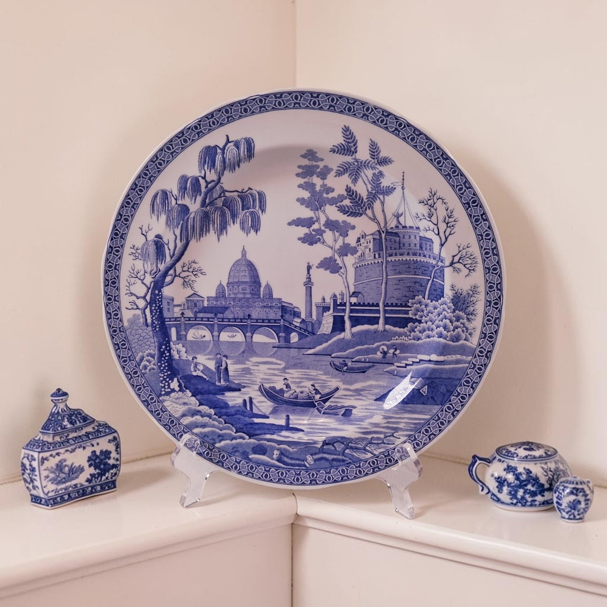 Spode Blue Room Plate in the "Rome" Pattern