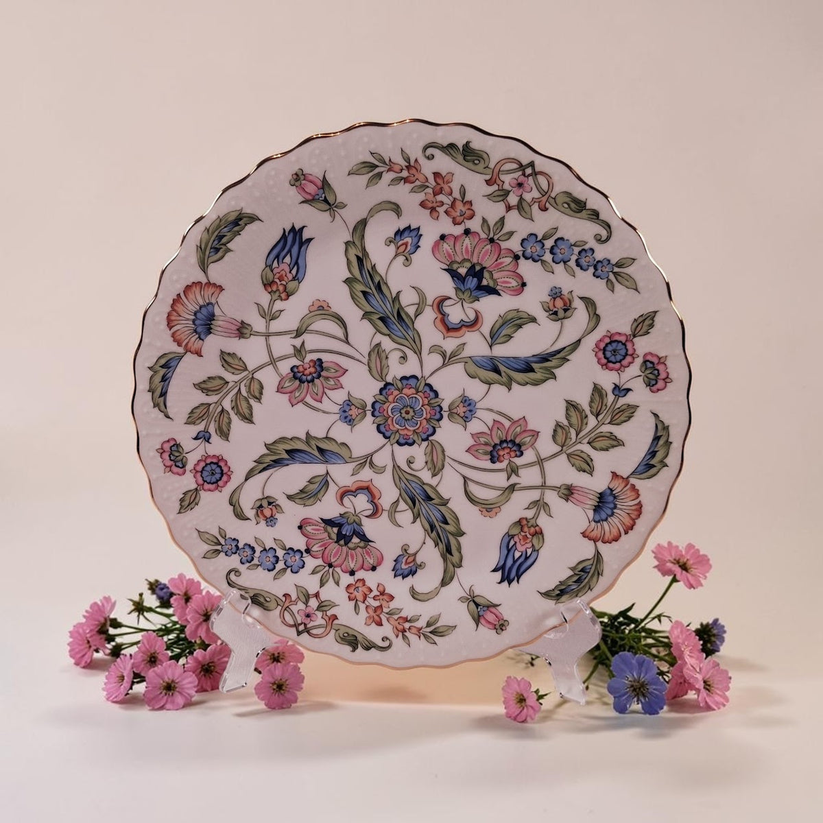 Andrea by Sadek Beautiful Floral Plate