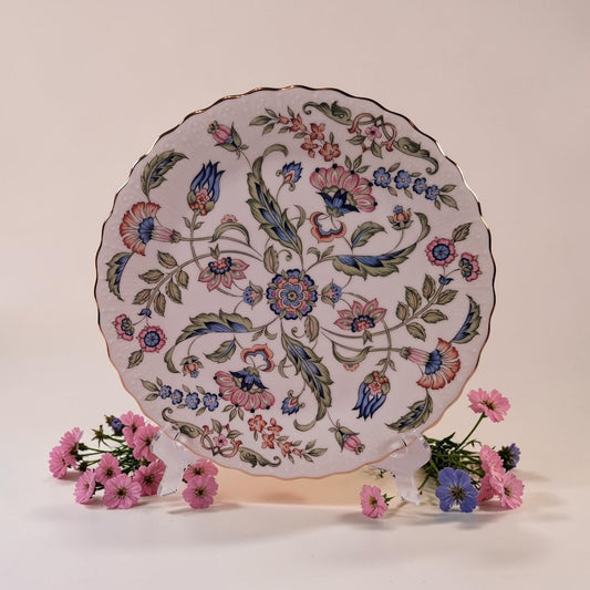 Andrea by Sadek Beautiful Floral Plate