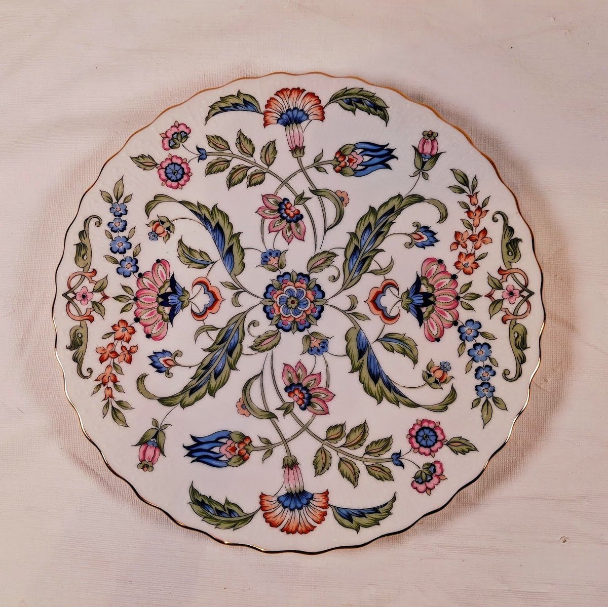 Andrea by Sadek Beautiful Floral Plate
