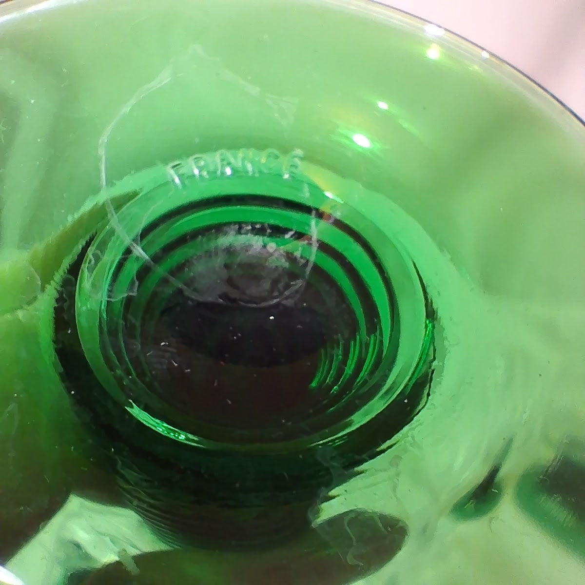 Vintage Green Stem Wine Goblets, Large Set of 12, Great for the Holiday Parties!!