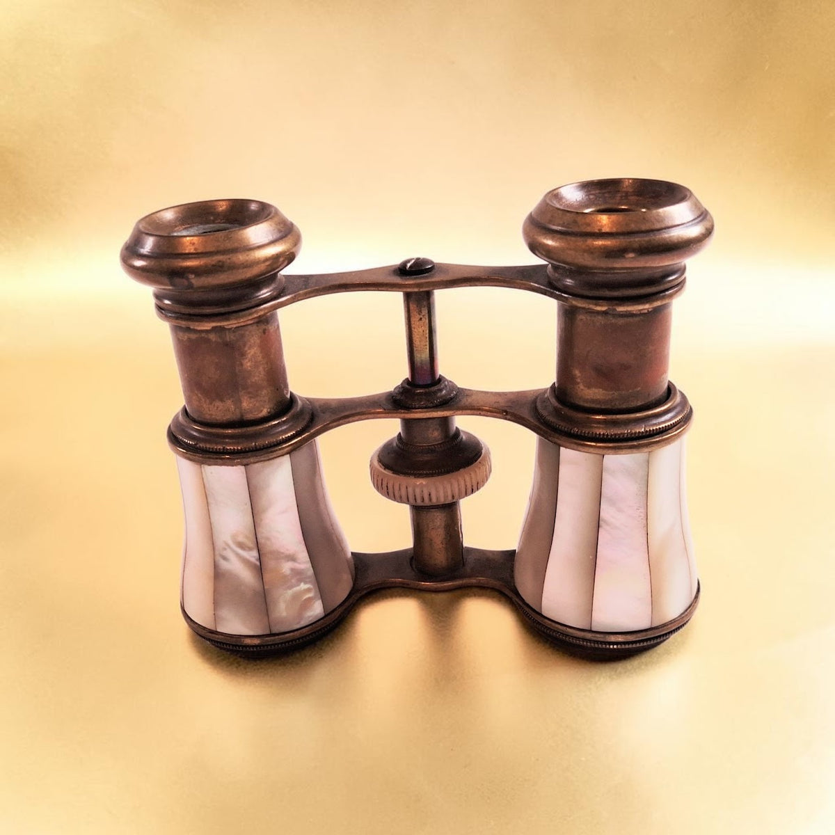 Antique Brass & Mother of Pearl Opera Glasses