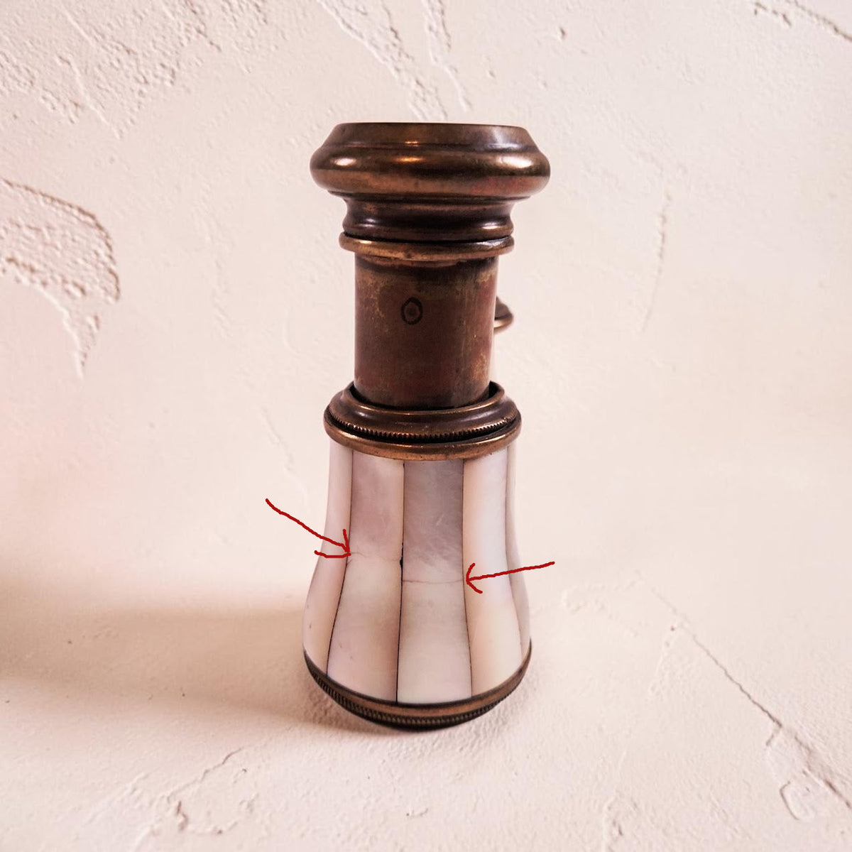 Antique Brass & Mother of Pearl Opera Glasses