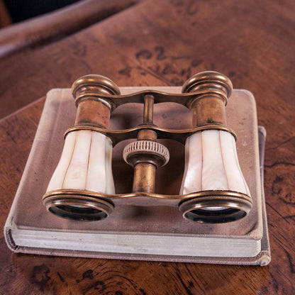 Antique Brass & Mother of Pearl Opera Glasses