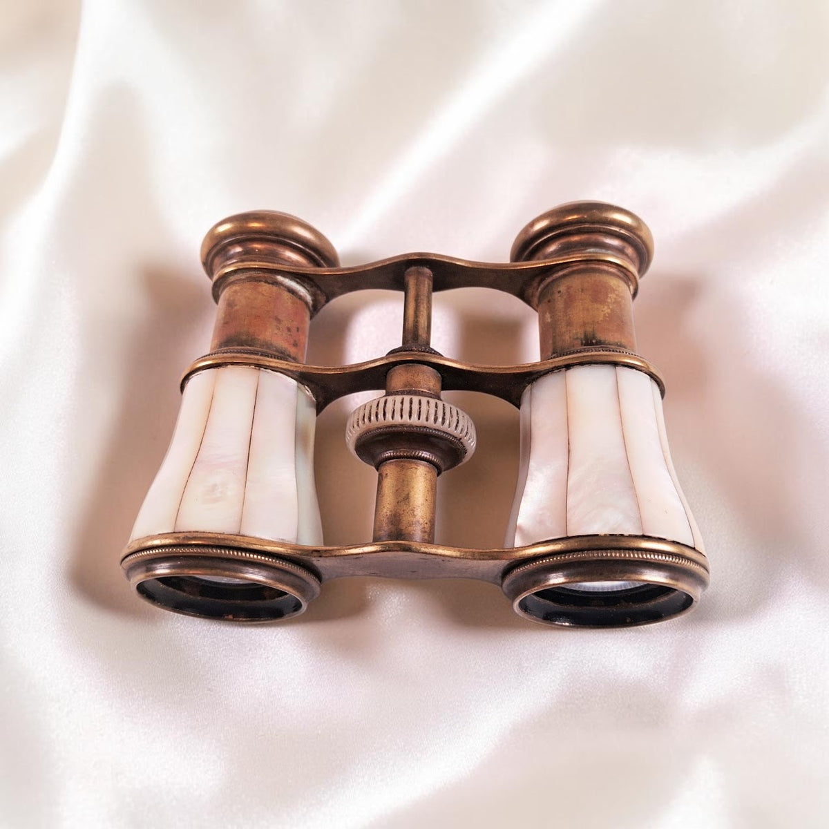 Antique Brass & Mother of Pearl Opera Glasses