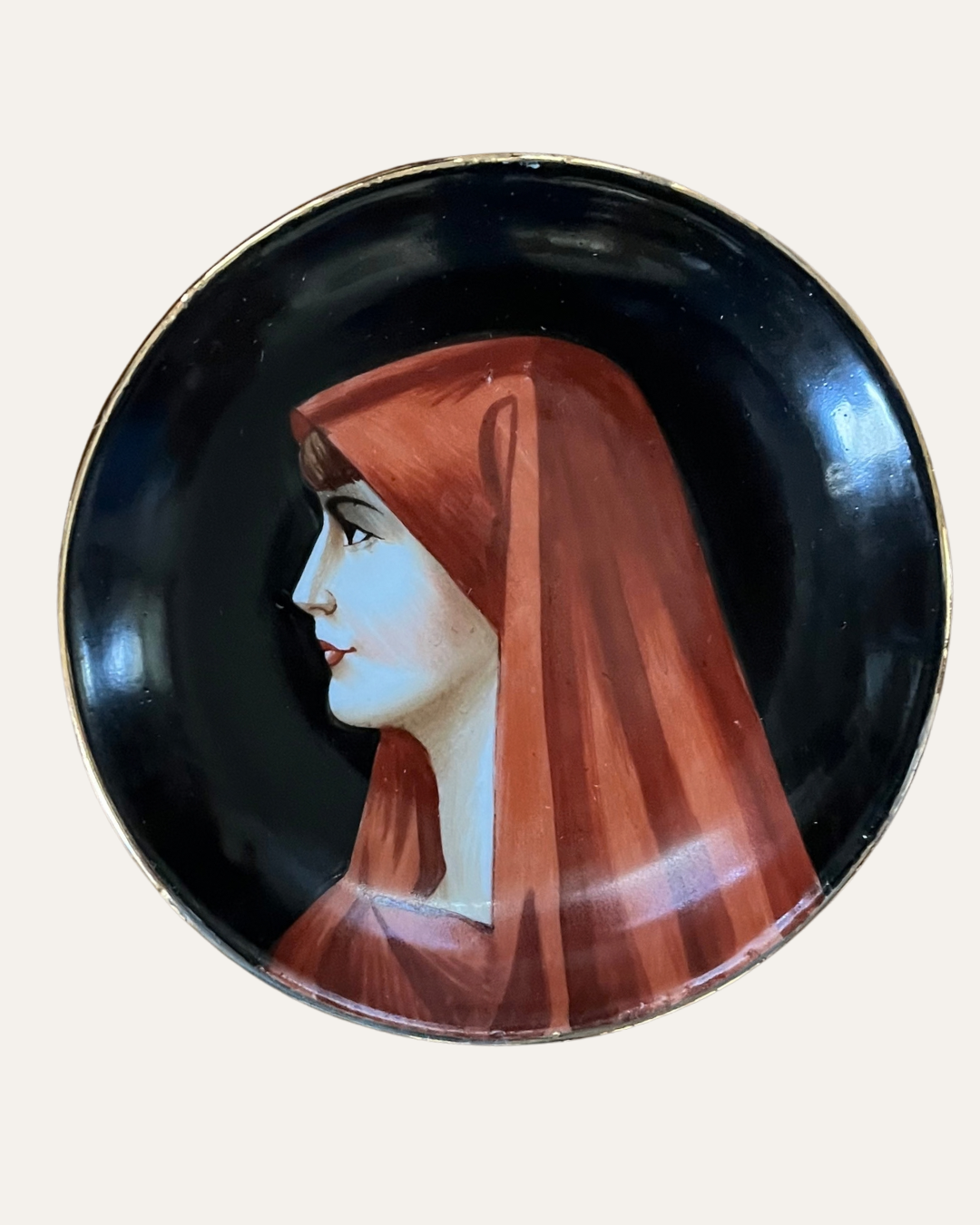 Set of Eight Richard Ginori Hand-Painted Italian Portrait Mini Plates | Historical Figures