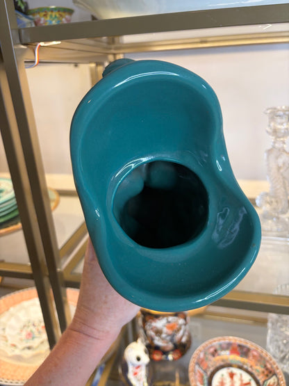 Gorgeous emerald green koi fish vase!