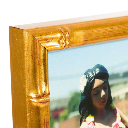 16x20 Picture Frame, Vintage Bamboo Vintage Gold, Assembled