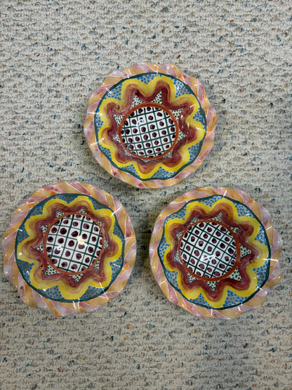 Mackenzie-Childs Keukenhof fluted bowls set of 3!