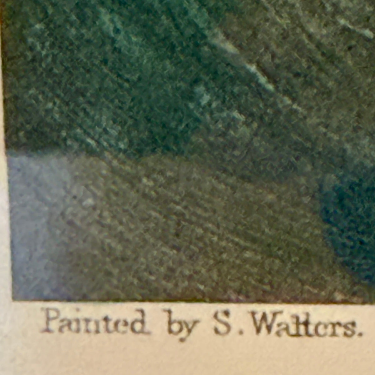 Rare Set of 2 custom antique engraving wall art named "OUTWARD & HOMEWARD BOUND" by S. Walters