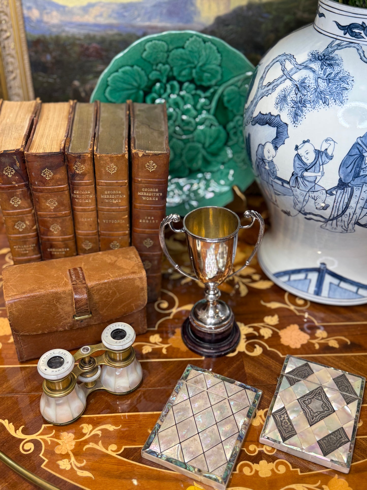 1934 U.S. Marine Corps Medley Relay Trophy | Silverplate | Named Team Engraving, 7” Tall