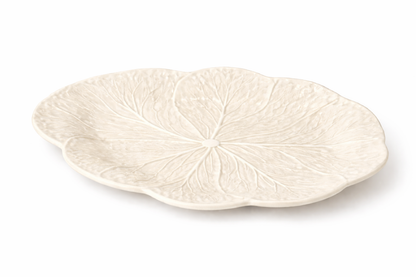 White Cabbage 3-D Oval Platter | 17" x 12.5"