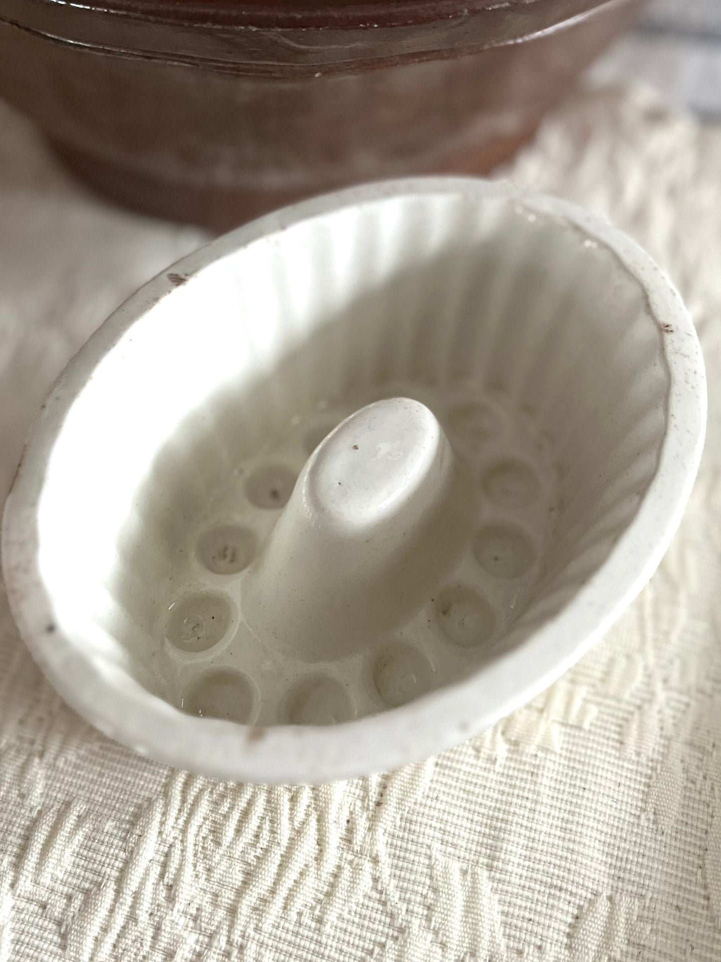 Live 06/22 Victorian 19th Century England Ironstone Jelly Mold #4