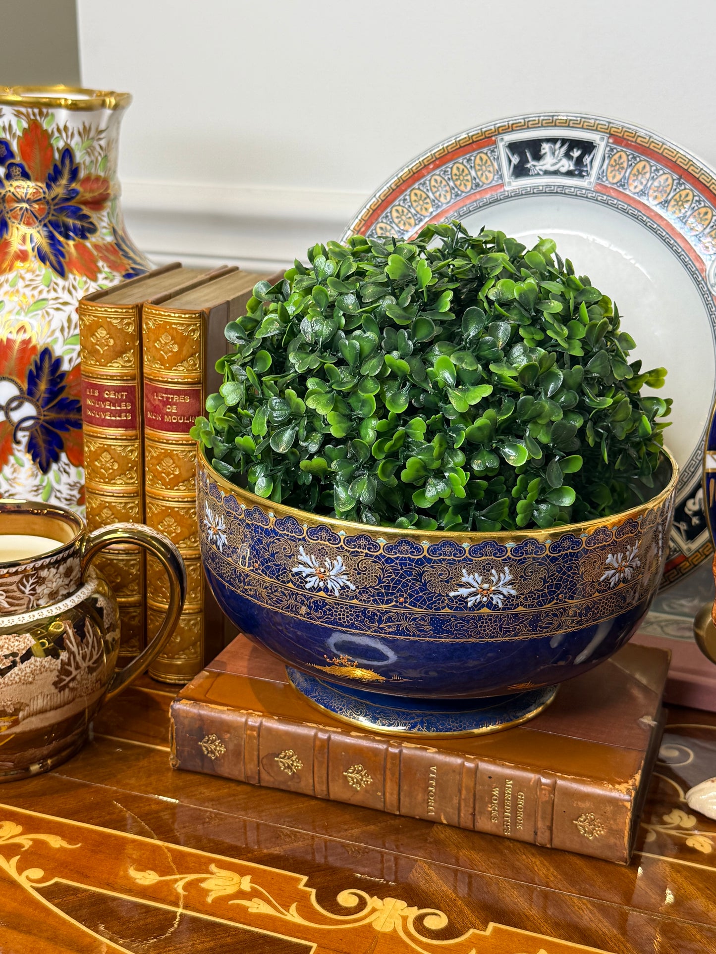 1920s Carlton Ware Chinese Style Bowl | 10" Diameter | Style DA4322