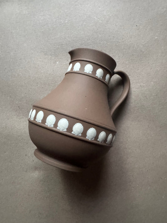 Reserved terracotta Wedgwood pitcher