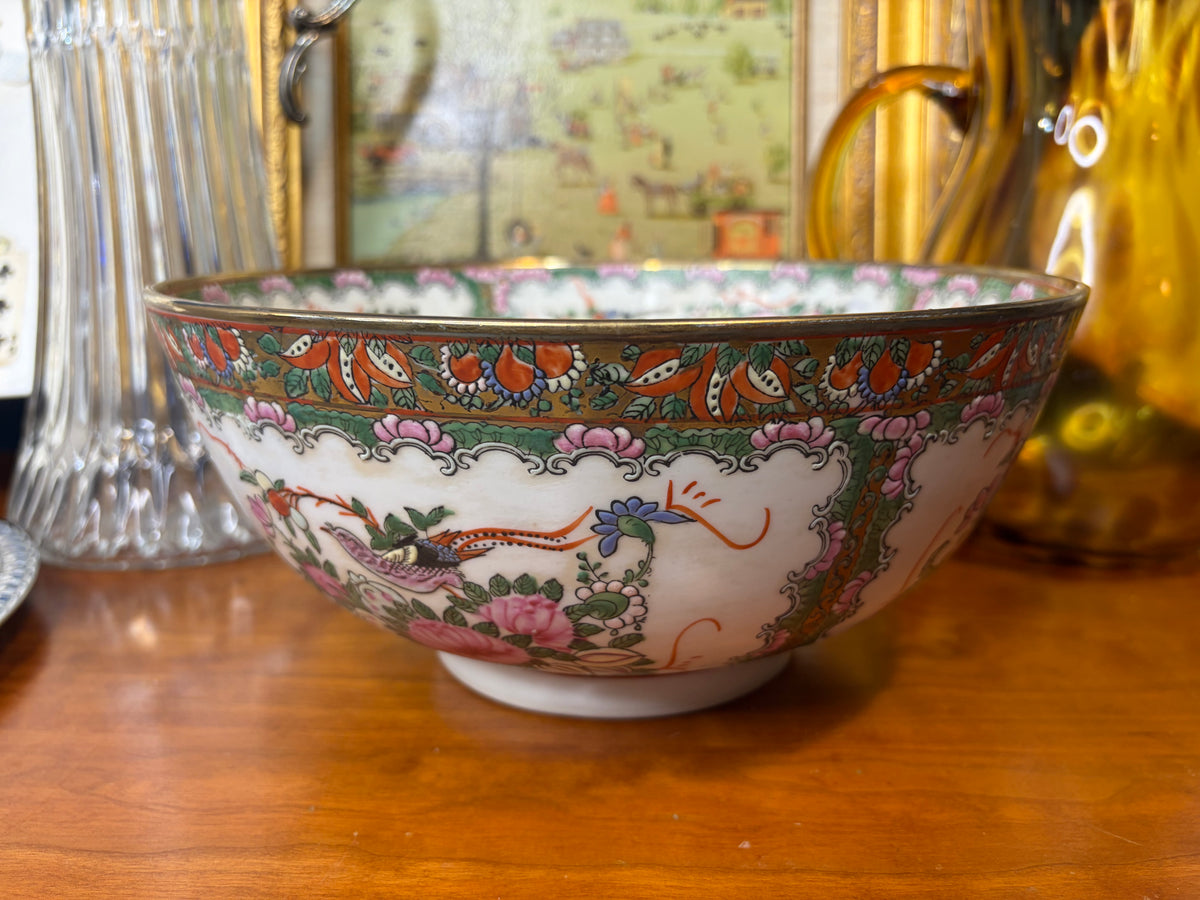 Vintage Rose Medallion 10” bowl!