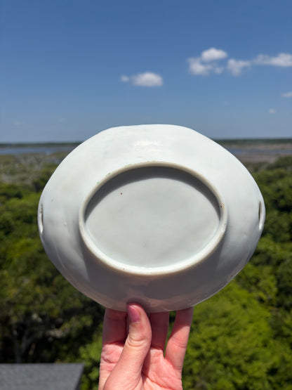 Antique Famille Rose Medallion shallow dish!