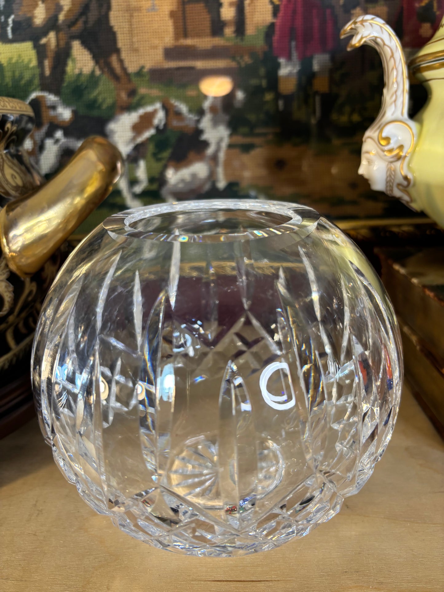 Stunning Waterford Lismore Crystal Rose Bowl!